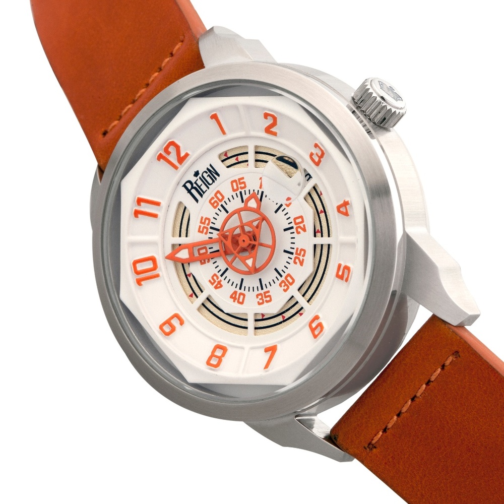NWT Men's Automatic Genuine Leather Band Watch